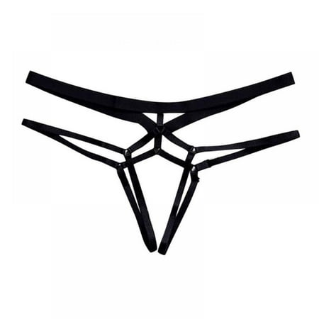 

Lemetow Underwear Women Sexy Panties Low-Waist Strap Hollow out Design Thong Hot Briefs Resizable Lady s Underpants