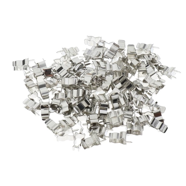 100x Portafusibles Clips Fusible Abrazadera Tubo Soldadura Terminales Kits de Instalación Eléctrica