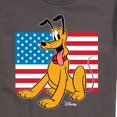 thumbnail image 3 of Disney - Americana - Pluto Usa Flag - Adult Short Sleeve Graphic T-Shirt, 3 of 5