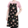 thumbnail image 5 of Pioneer Flower Floral Print Pattern Apron for Women and Men, Cotton Linen Waterproof with Pockets, Adjustable, 33x27 Inch for Kitchen, Gardening, BBQ, Salon, 5 of 6