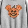thumbnail image 2 of Disney - Mickey Head Pumpkin - Women's Oversized Fleece Crew Sweatshirt, 2 of 3