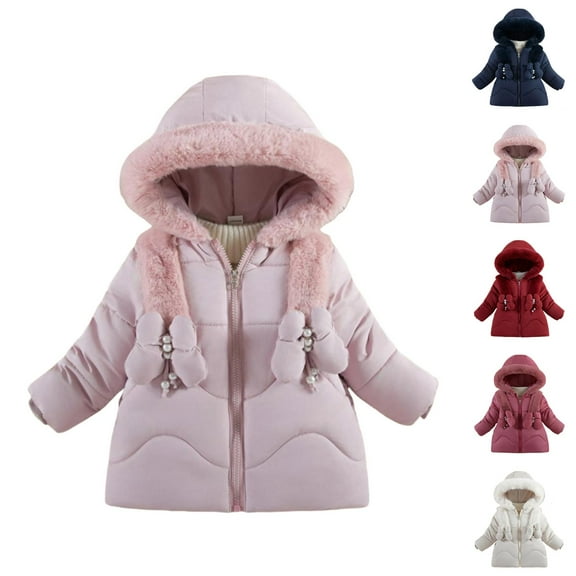 Girls Winter Coats Kids Winter Clothes Girls Down Stylish Winter Coat Hooded Warm Jacket for Girls - and Comfortable Winter Apparel