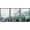 BLACK, variant on wall26 Framed Canvas Print Wall Art Set Film Grain Aerial View of Misty Forest Nature Wilderness Modern Art Rustic Landscape Relax/Calm Cool for Living Room, Bedroom, Office - 16"x24"x3 Whi
