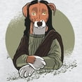 thumbnail image 3 of CafePress - Mona Lisa Dog Long Sleeve T Shirt - Unisex Cotton Long Sleeve T-Shirt, 3 of 4