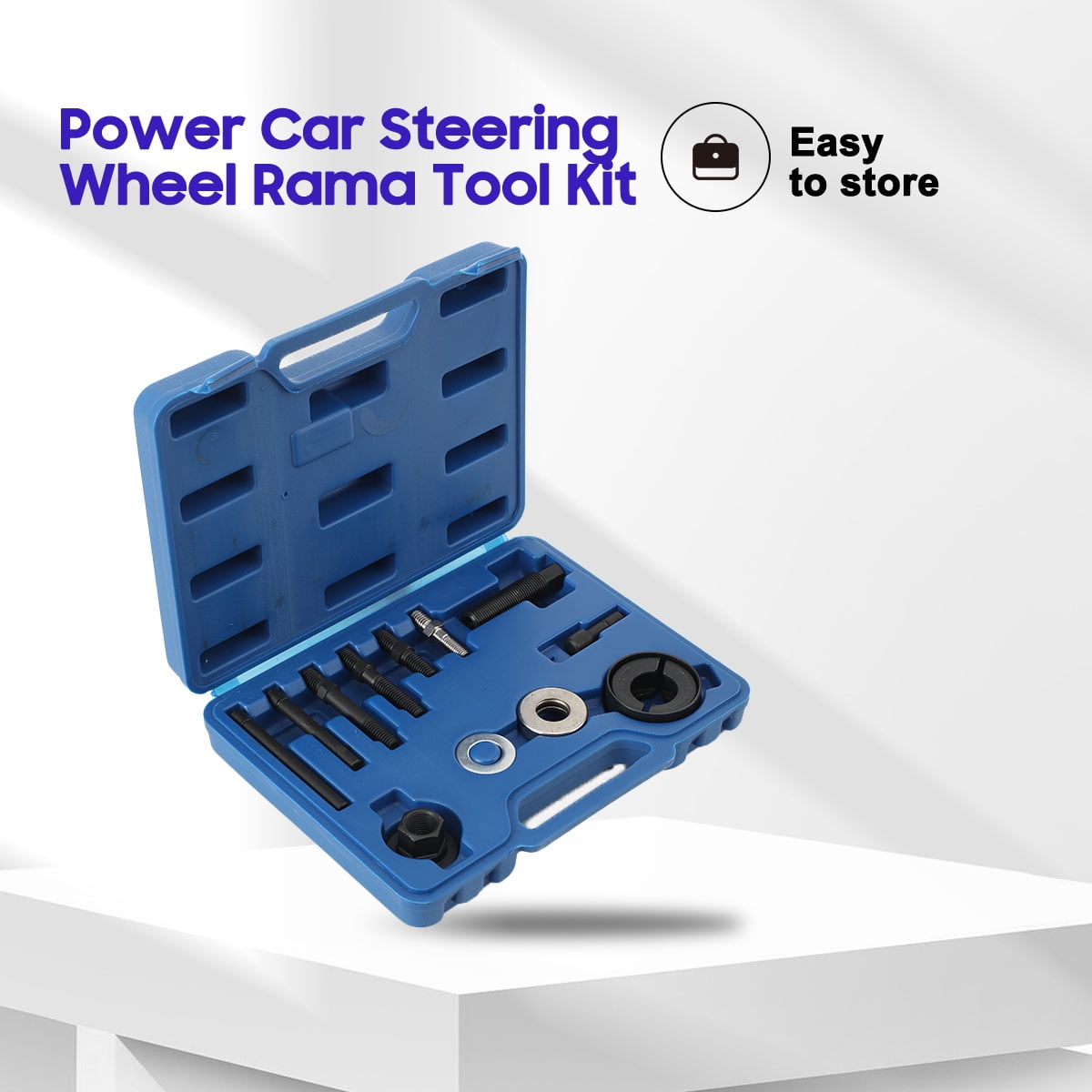 SUDEG Power Steering Pulley Puller Installer Kit for Water Pump; Vacuum Pump Pulleys Installation Remover on Most Engines