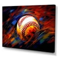 thumbnail image 2 of Designart "Baseball modern Glory I" Sports Canvas Wall Art, 2 of 5