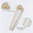 thumbnail image 3 of Large French Hairpin, Metal U-Shaped 2 Pin Buns Hairpins for Women Girls Color-2, 3 of 5