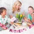 thumbnail image 4 of OULII 1Set Mother's Day Decorative Flags Pink Paper Festive Atmosphere Creation for Indoor Events, 4 of 6