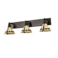 thumbnail image 6 of Meyda Tiffany 204517 Belvidere 3 Light 38" Wide Vanity Light - Brown, 6 of 7