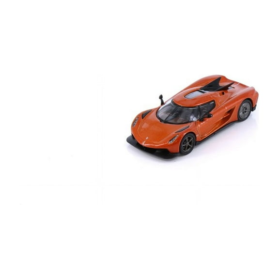 Koenigsegg Jesko Absolute, Orange - Kinsmart H05 - 1/64 Scale Diecast Model Car