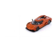Koenigsegg Jesko Absolute, Orange - Kinsmart H05 - 1/64 Scale Diecast Model Car