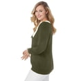 thumbnail image 2 of Jessica London Women's Plus Size Tie-Neck Sweater, 2 of 6