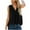 Black, variant on Aoochasliy Womens Blouses Short Sleeve Tunic Shirts Loose Casual Sleeveless V-Neck Solid Casual