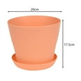 thumbnail image 6 of Mdesiwst Flower Pot Thickened Wear-Resistant Easily Clean Anti-Scratch Solid Break-resistant Ventilated Bottom Round Planters Candy Color Mini Flowerpot for Garden, 6 of 8