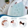 thumbnail image 3 of Adhesivos para bañera Homergy, antideslizantes, 24 unidades, hexagonales transparentes, 3 of 8