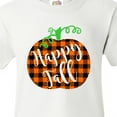thumbnail image 4 of Inktastic Happy Fall Plaid Pumpkin Youth T-Shirt, 4 of 5