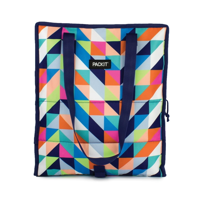 PackIt Freezable Lunch Bag with Zippered Closure, Paradise Breeze