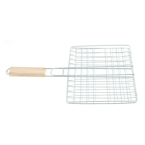 Barbecue Grilling Basket Grill BBQ Net Steak Meat Fish Shrimp Vegetable Holder Tool