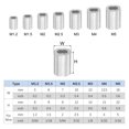 thumbnail image 2 of Unique Bargains 1/4' Aluminum Crimping Loop Sleeves, for Wire Rope Sleeves, Silver Tone 20 Pcs, 2 of 5