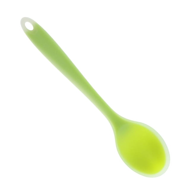 Cucharón de silicona, cuchara sopera, utensilio, accesorios de cocina antiadherentes, herramienta de cocina Verde 107