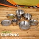 thumbnail image 3 of Advancent Juego de cocina al aire libre para mochileros, aventuras y Picnics, ollas y sartenes, 8 pack/lote Kits de desorden para acampar, 3 of 6
