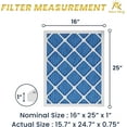 thumbnail image 2 of MervKing 16x25x1 Air Filter | MERV 11 | MPR 1000-1200 Ultra Pro | 4-Pack | Pleated HVAC AC Furnace Replacement Air Filters | Actual Size: 15.7" x 24.7" x 0.75", 2 of 9