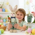 thumbnail image 6 of 24.8–18.5 Inch Easter Extendable Bunny Plush Decoration with Adjustable Legs, Easter Decorations for Home Floor Shelf Living Room Display, 6 of 7