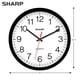 thumbnail image 3 of Reloj de pared Sharp Black de 30 cm, silencioso, no hace tictac, de cuarzo, 3 of 7