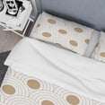 thumbnail image 4 of Designart 'Circular Retro Design' Mid-Century Modern Duvet Cover Set, 4 of 4