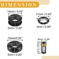 thumbnail image 5 of Unique Bargains Fuel Injector Seal O Ring Car O-Ring Rebuild Repair Kit for Toyota Supra 3.0 NBR Rubber Black 6 Sets, 5 of 6