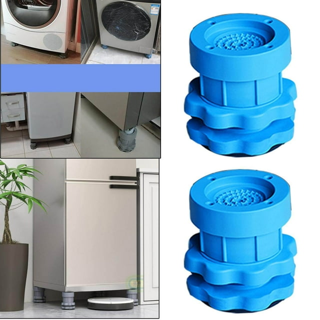 kurtrusly Anti Vibration Pads Lifting Foot Base for Home Kitchen Washroom Accessory Blue A