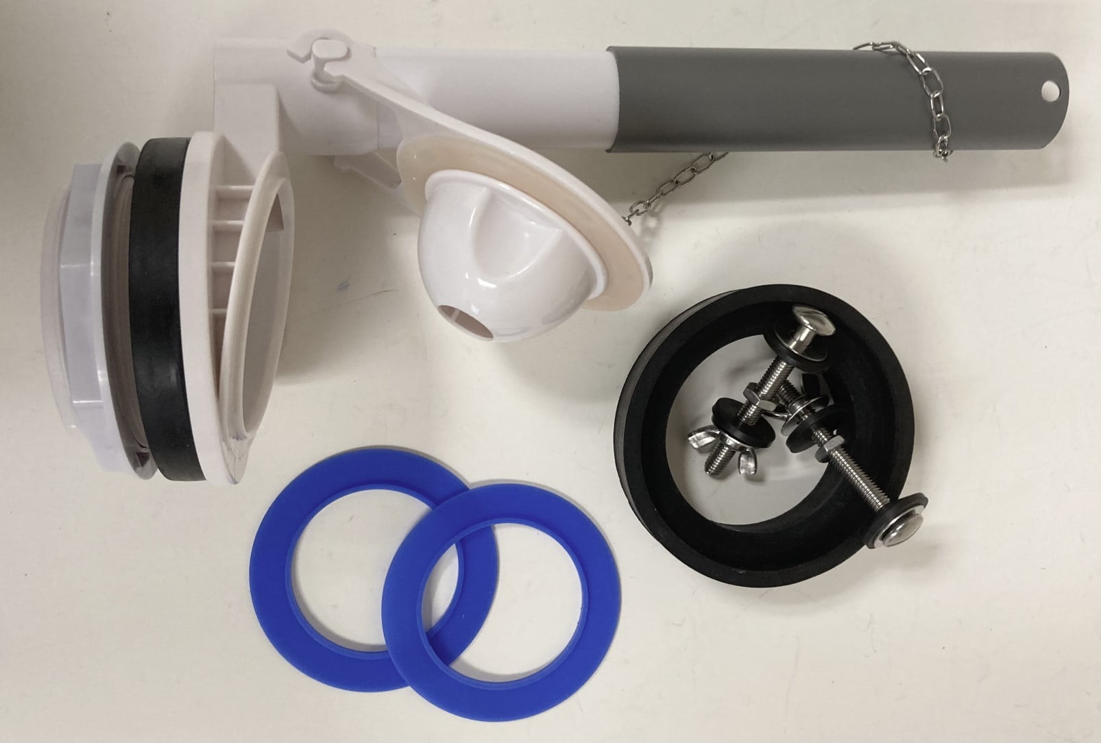 3.1 Inch Flapper Valve Assembly for Two Piece Toilet with Adjustable