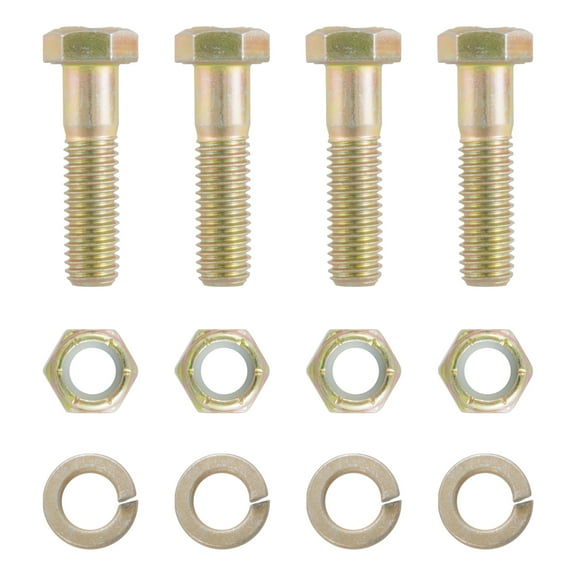 CURT 48333 Pintle Hitch Mount 1/2-Inch Hardware Kit, 4 Bolts, Yellow Zinc, Grade 8