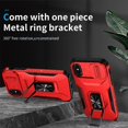 thumbnail image 3 of Funda para GANGXUN iPhone Xs Max - Soporte metálico, Función magnética, Rojo, 3 of 6