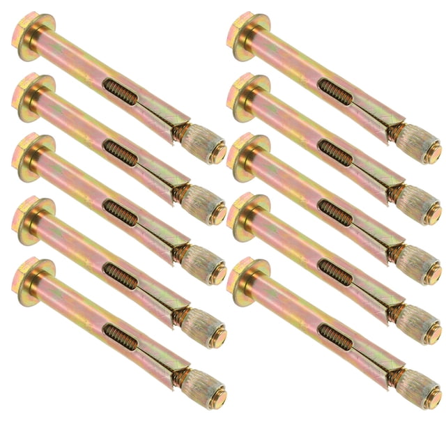 Moluckfu 10Ud Bolts De Expansión Ranurados En Para Fijación Multicolor