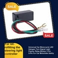 thumbnail image 3 of Justharion Electronic Car Motorcycle Turn Light Flasher Relay 12V Riding Lamp Safety Switch Vehicle Blinker ATV Controller Repair, 3 of 6