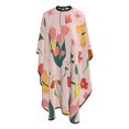 thumbnail image 4 of ZICANCN Hair Cutting Cape for Adults, Bright Floral Blossoms Blooms Cape Salon Barber Cape for Hair Stylist Shampoo Capes Waterproof, 55x66 Inches, 4 of 7