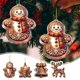 thumbnail image 1 of Xihbxyly Los Artículos Más Vendidos Adorno Navideño Muñeco de Nieve Velas Reno Campanas Colgante Acrílico Plano Colgante Navideño Espejo Retrovisor de Coche Colgante Árbol de Navidad Decoración 2 Pie, 1 of 7