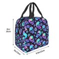 thumbnail image 2 of Naloa Skull flower tie dye Print Lunch Box for Women Men,Insulated Lunch Bag,Lunchbox,Thermal Leakproof Cooler,Reusable Lunch Tote Bag for Work School Travel Picnic, 2 of 7