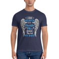 thumbnail image 3 of Teecentury Unisex I Know Heaven Is A Beautiful Place Because They Have My Wife Shirt Next Level - Unisex Fitted Tee Men'S Basic Short Sleeve T-Shirt Navy Blue Medium, 3 of 5