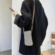 thumbnail image 5 of ZHAOCHENG Bolso bandolera de paja, bolso de playa de una pieza, bolso de hombro tejido a juego, bolso de paja tejido para mujer, bolso bandolera vertical simple para teléfono celular, beige, 5 of 5