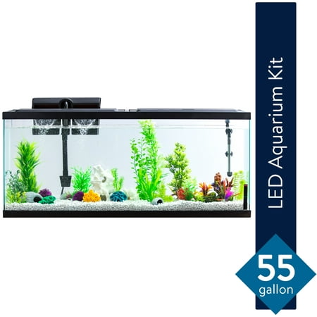 Aqua Culture 55-Gallon Fish Tank LED Aquarium Kit (The Best Fish Tank)