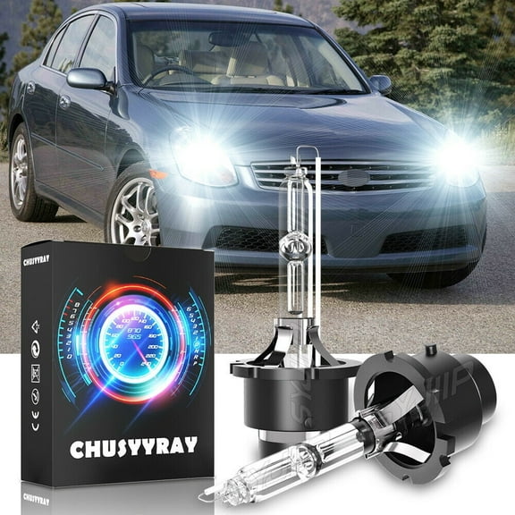 6000K HID Headlight Bulbs For Infiniti G35 2006-2008 Low & High Beam Fit Qty 2