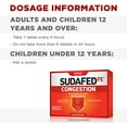 thumbnail image 5 of (2 pack) SUDAFED PE Congestion, Maximum Strength Non-Drowsy Tablets, 36 ea, 5 of 5