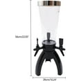 thumbnail image 3 of FETCOI 3L Beer Tower Dispenser Spherical Ice Beverage Dispenser Drink Tower with 3 Taps & 3-Foot Holder Transparent Liquor Tower Dispenser for Party, KTV, Barbecue Home and Restaurant, 3 of 7