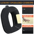 thumbnail image 3 of SOULWIT Replacement Earpads for Astro A50X/A50 Gen4/A50 Gen5 (Do Not Fit A50 Gen 3) Headset, Ear Pads Cushions with Velour and High-Density Foam - Black, 3 of 5