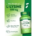 thumbnail image 5 of L Lysine 500mg | 130 Caplets | Free Form | Non-GMO, Gluten Free Supplement | by Nature's Truth, 5 of 7