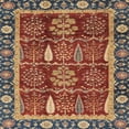 thumbnail image 1 of Ahgly Company Indoor Square Abstract Red Oriental Area Rugs, 4' Square, 1 of 6