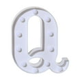 thumbnail image 5 of Alphabet LED Letter Lights Light Up White Plastic Letters Standing Hanging Q, 5 of 5