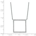 thumbnail image 2 of Sterling Silver Square Cubic Zirconia Necklace, 2 of 5
